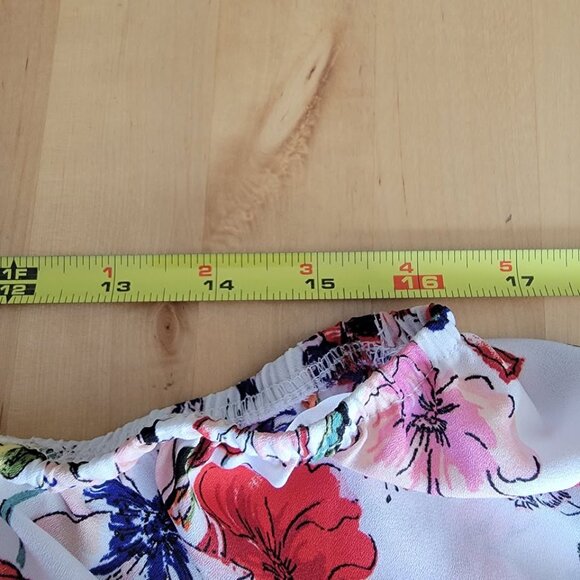 Rue 21 LARGE JUNIORS COLORFUL FLORAL PRINT STRAPLESS Stretch Panel - Picture 9 of 10